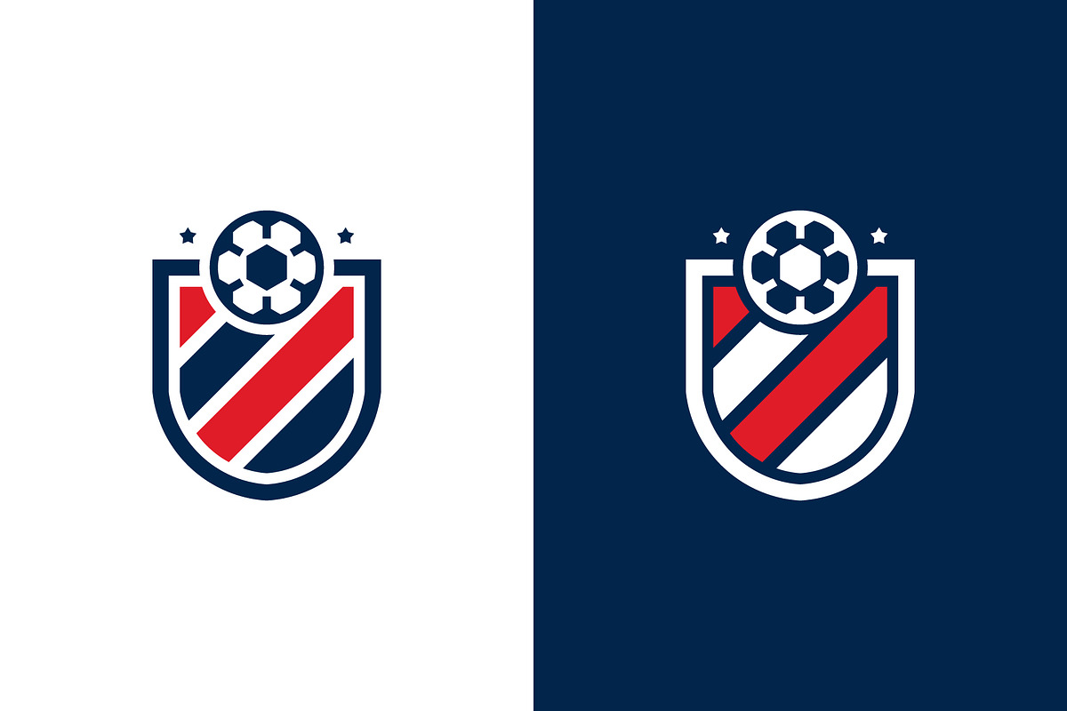 Set of Football Badge with shield, a Branding & Logo Template by Lucky Creative (Photo 3 of 5)