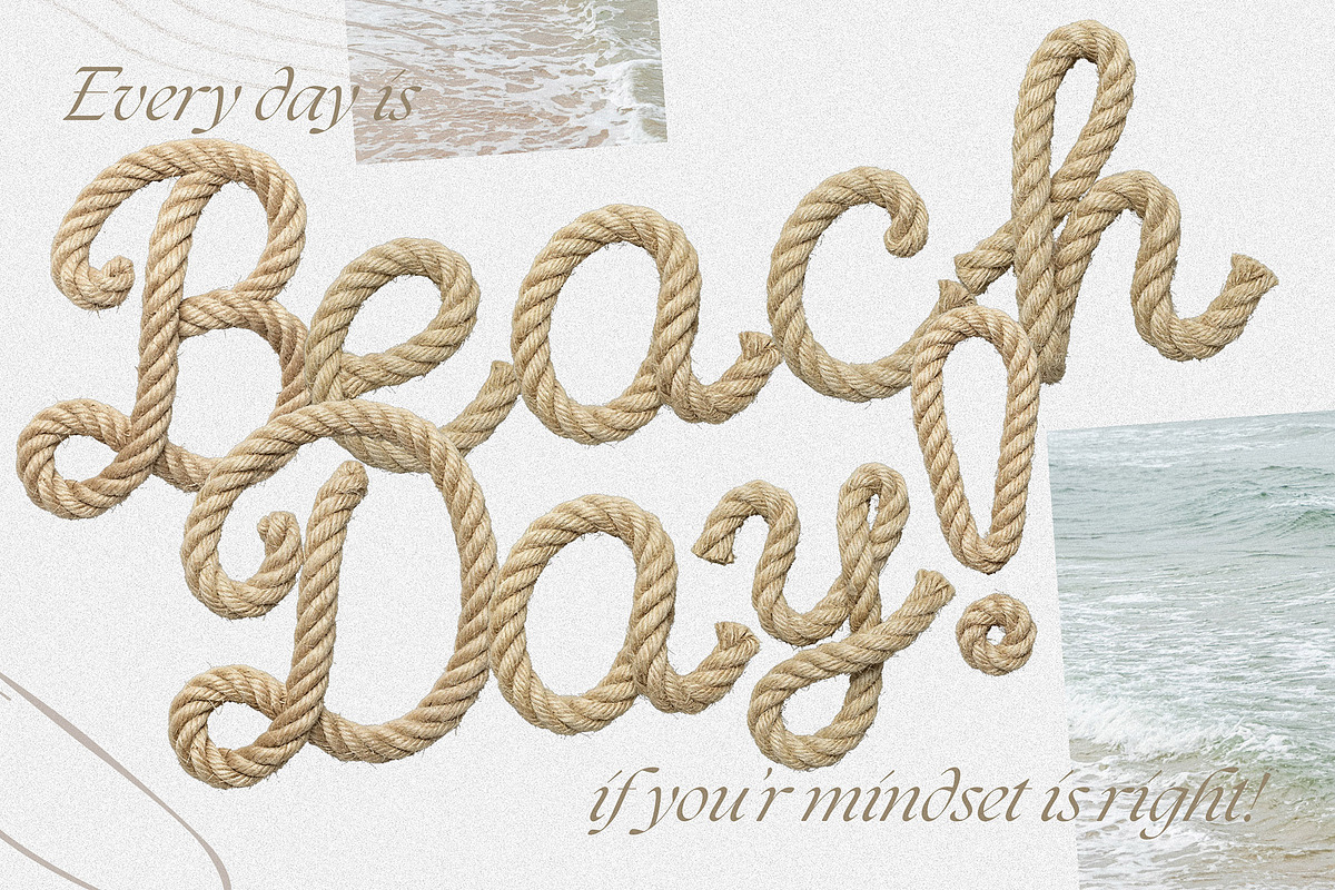 Rope Script — Nautical Rope Font, a Font by AndrewPixelType