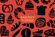 216 BAKERY CLIPART - VECTOR SHAPES, a Decorative Illustration by JuDesign (Thumbnail 1 of 21)
