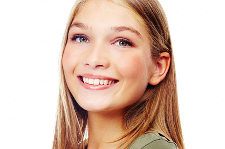 Smiling her biggest smile, a Photo by Peopleimages.com