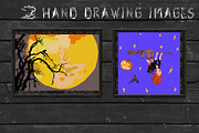 Halloween woody alphabet, a Script Font by AnastasiyaOleynik (Thumbnail 2 of 5)