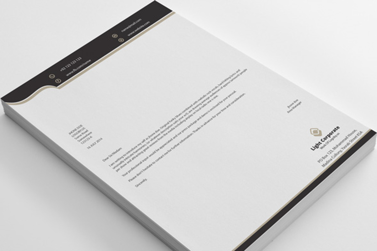 Letterheads, a Stationery Template by shujaktk (Photo 5 of 5)