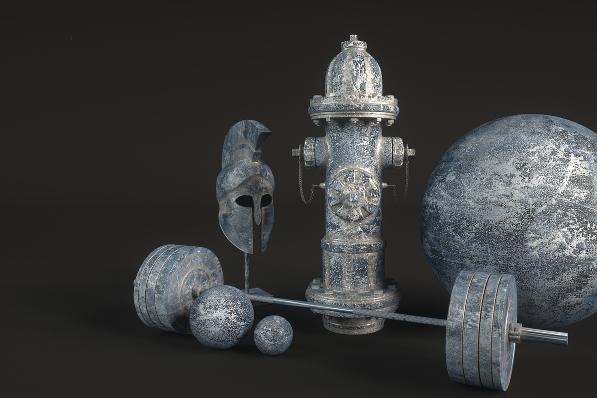10 Grunge Metal Mats for C4D Octane, a Textures & Material 3D Model by 3DTreatment (Photo 12 of 14)