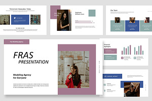 Fras : Modeling Agency Google Slides, a Presentation Template by Punkl Camp