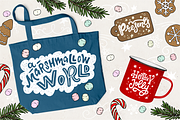 Cozy Christmas Lettering & Clipart, a Seasonal Illustration by Sketchetarian (Thumbnail 5 of 10)