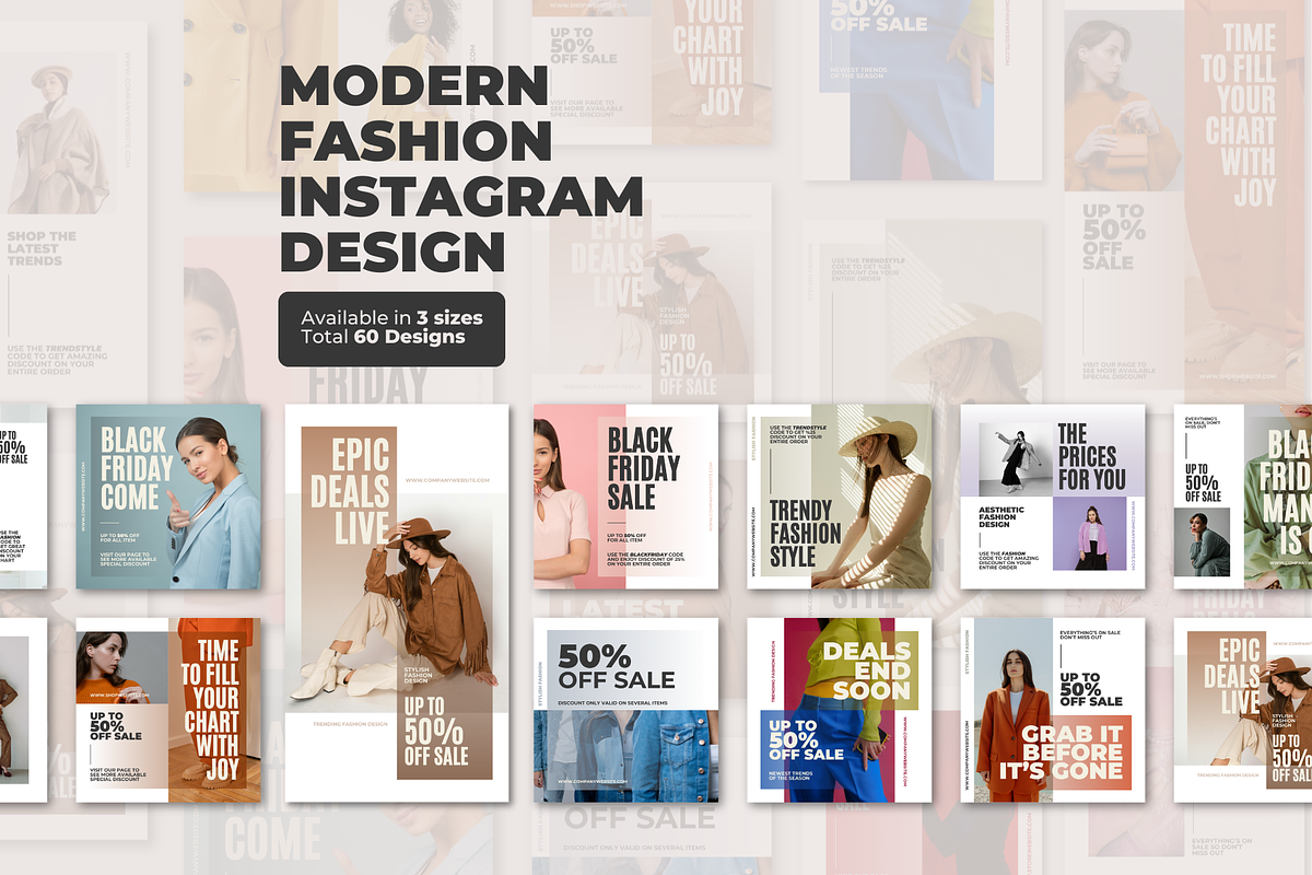 Modern Fashion Canva Instagram, a Social Media Template by xyGraphic (Photo 1 of 4)
