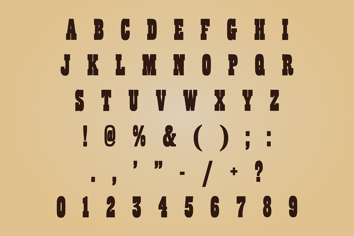 Country Western, a Slab Serif Font by Limited.studio (Photo 5 of 6)