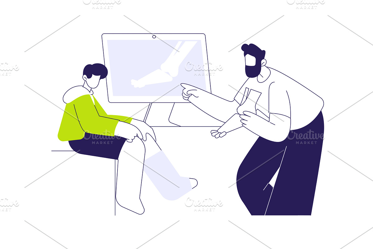 Pediatric orthopaedics abstract, a Healthcare Illustration by Visual Generation
