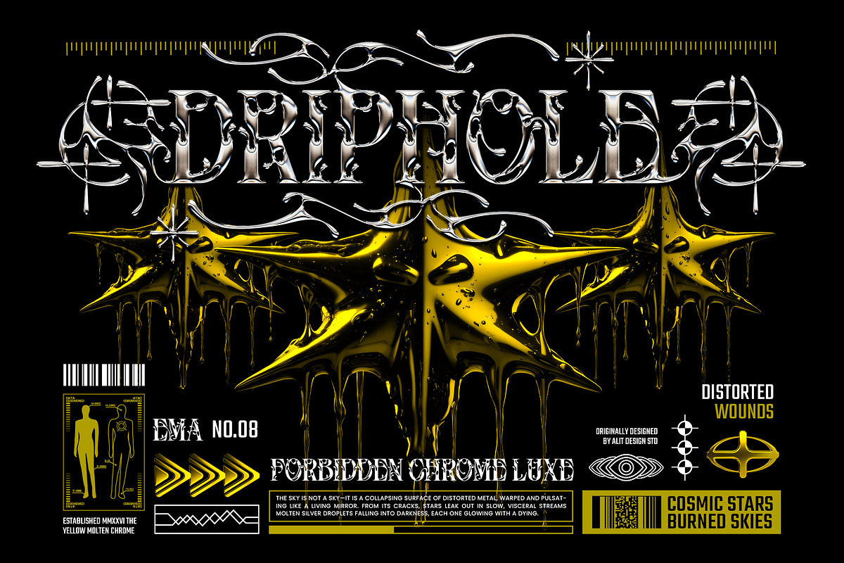 Tribal Hole Typeface, a Serif Font by alit design (Photo 8 of 20)
