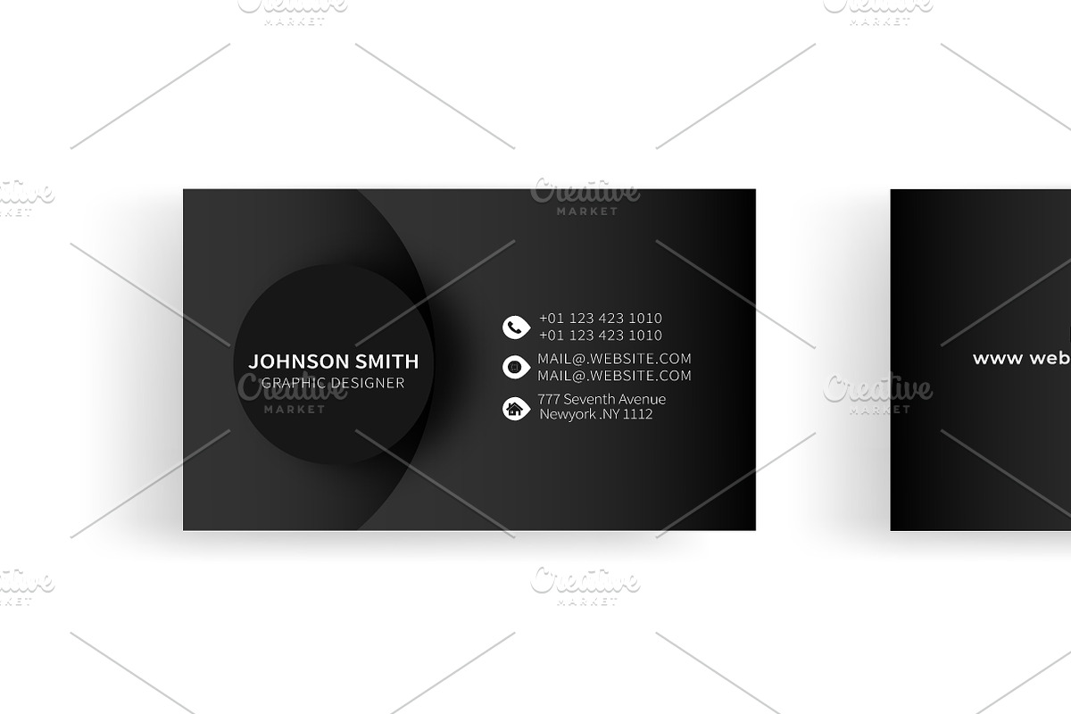 Business card design template, a Graphic by Jkgraphicclick (Photo 1 of 2)
