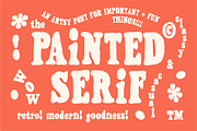 Painted Serif - Hand-lettered Font, a Handwritten Font by Studio Funshop by Kelli (Thumbnail 1 of 15)