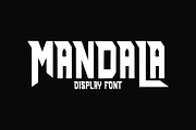 Mandala - Display Sport Font, a Font by Arendxstudio (Thumbnail 1 of 7)