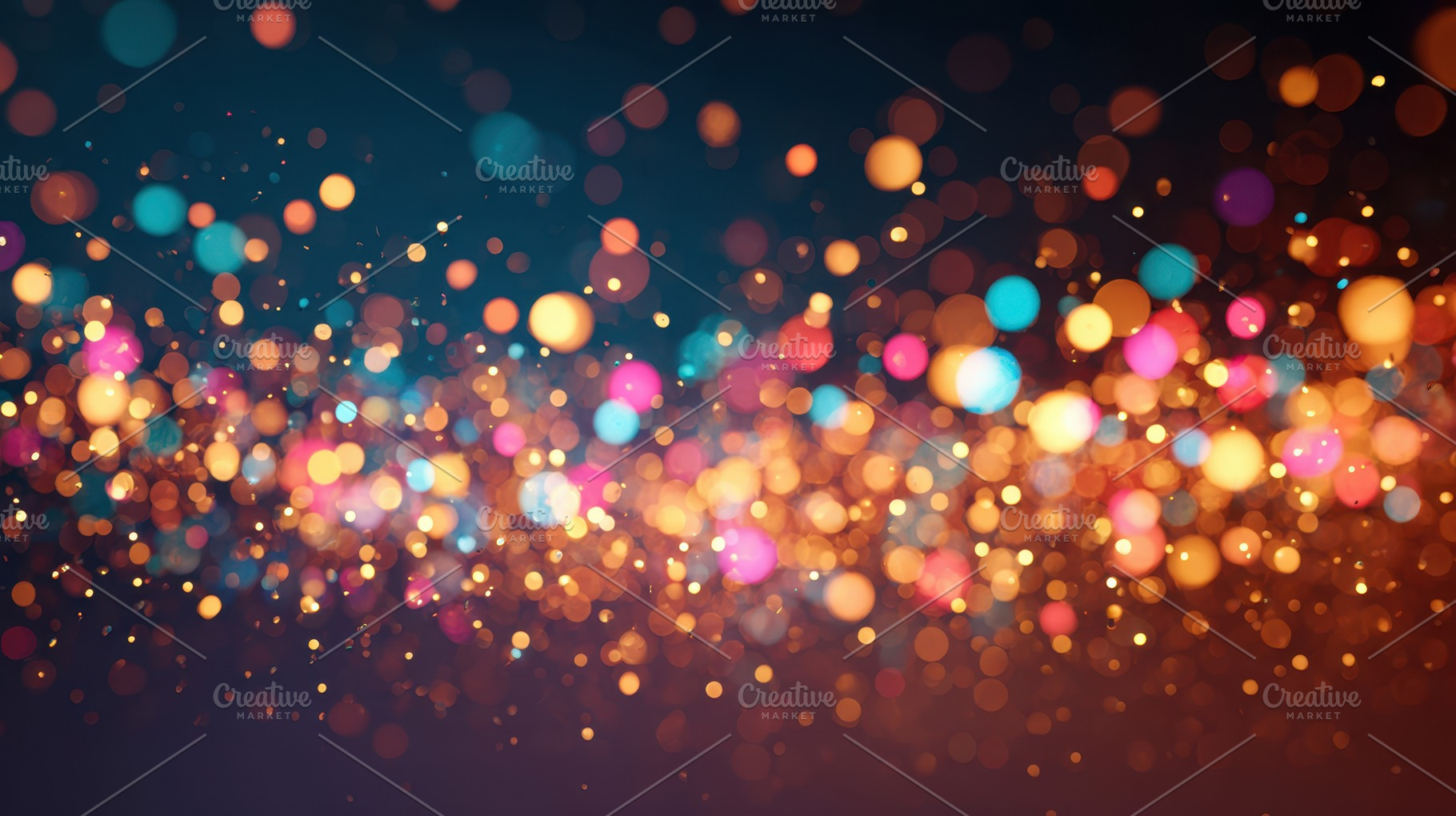 Colorful bokeh lights abstract background, an Abstract Photo by AlyaAnd