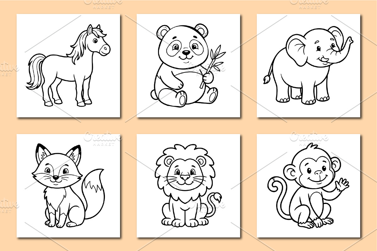 Animal Farm coloring pages, an Education Illustration by Art Zooted (Photo 6 of 7)