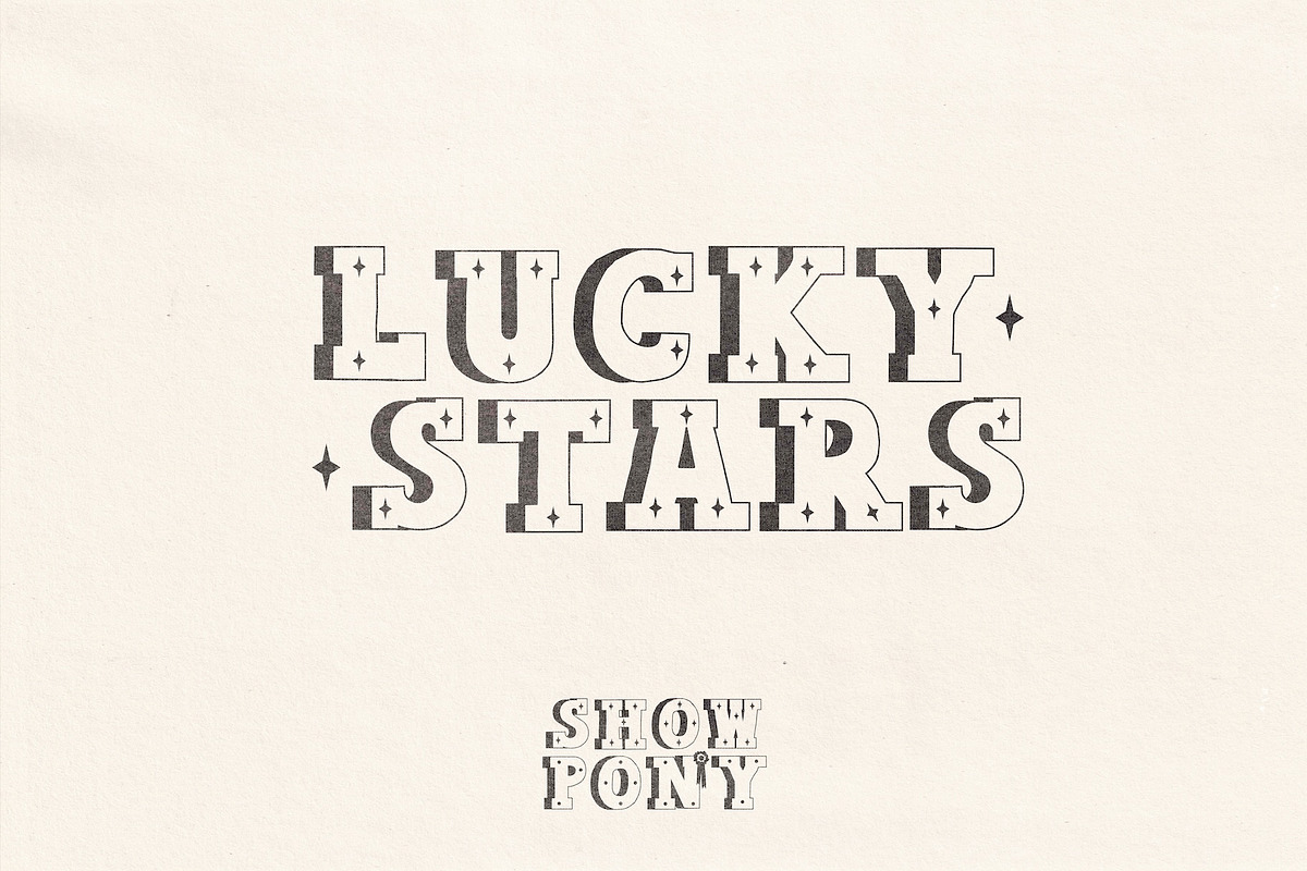 Show Pony Hand Drawn Western Font, a Slab Serif Font by Madeline ODonoghue Design (Photo 8 of 10)
