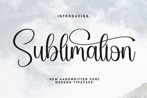 Sublimation Script Font