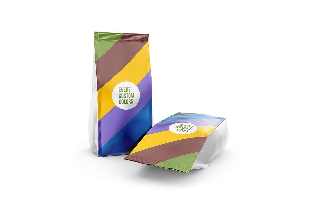 Two Coffee Pouch, a Packaging Mockup by easymock (Photo 4 of 5)
