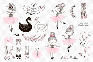 Prima Ballerina Cute Doll Graphics