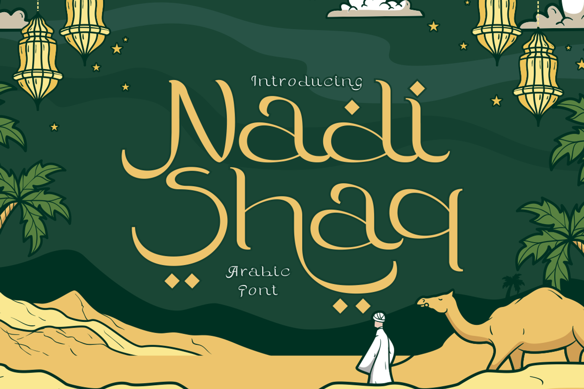 Nadishaq - Arabic Font, a Font by PutraCetol Studio (Photo 1 of 11)