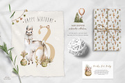 Alpaca Cute WildLife Watercolor Set, an Animal Illustration by Ann Art Houze (Thumbnail 10 of 12)