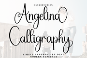 Angelina Calligraphy, a Handwritten Font by FreshTypeINK (Thumbnail 1 of 8)