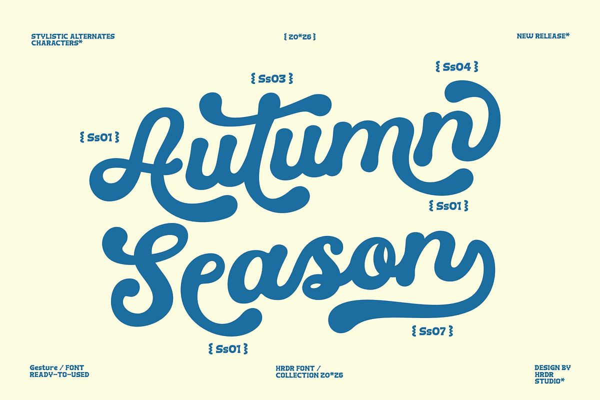Gesture - Bold Script Font, a Script Font by HRDR (Photo 8 of 9)