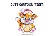 Set of Cute Cartoon Tigers., an Animal Illustration by KENO Mascots (Thumbnail 5 of 7)