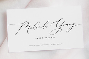 Lucille Wedding Calligraphy Font