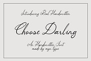 Choose Darling - Romance Handwritten, a Handwritten Font by Myn Type (Thumbnail 1 of 12)