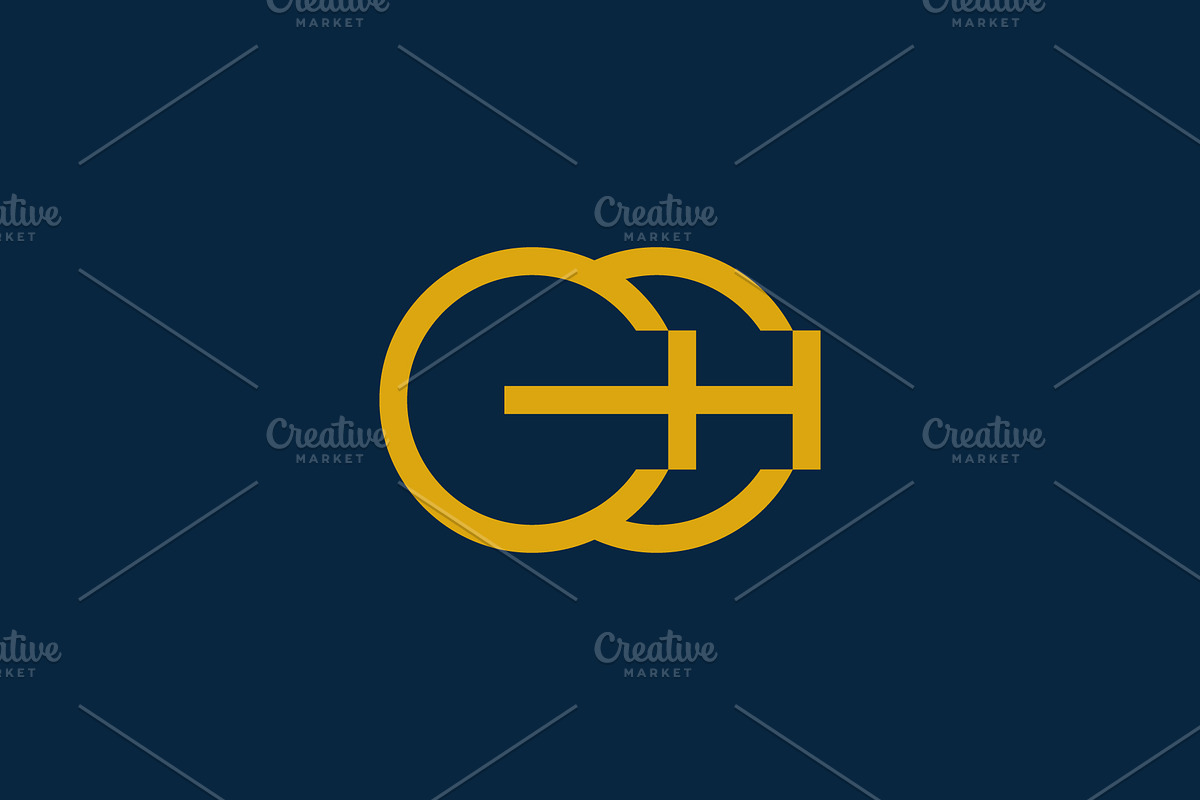 initial letter CH or HC elegant logo, a Branding & Logo Template by Rasagama Studio