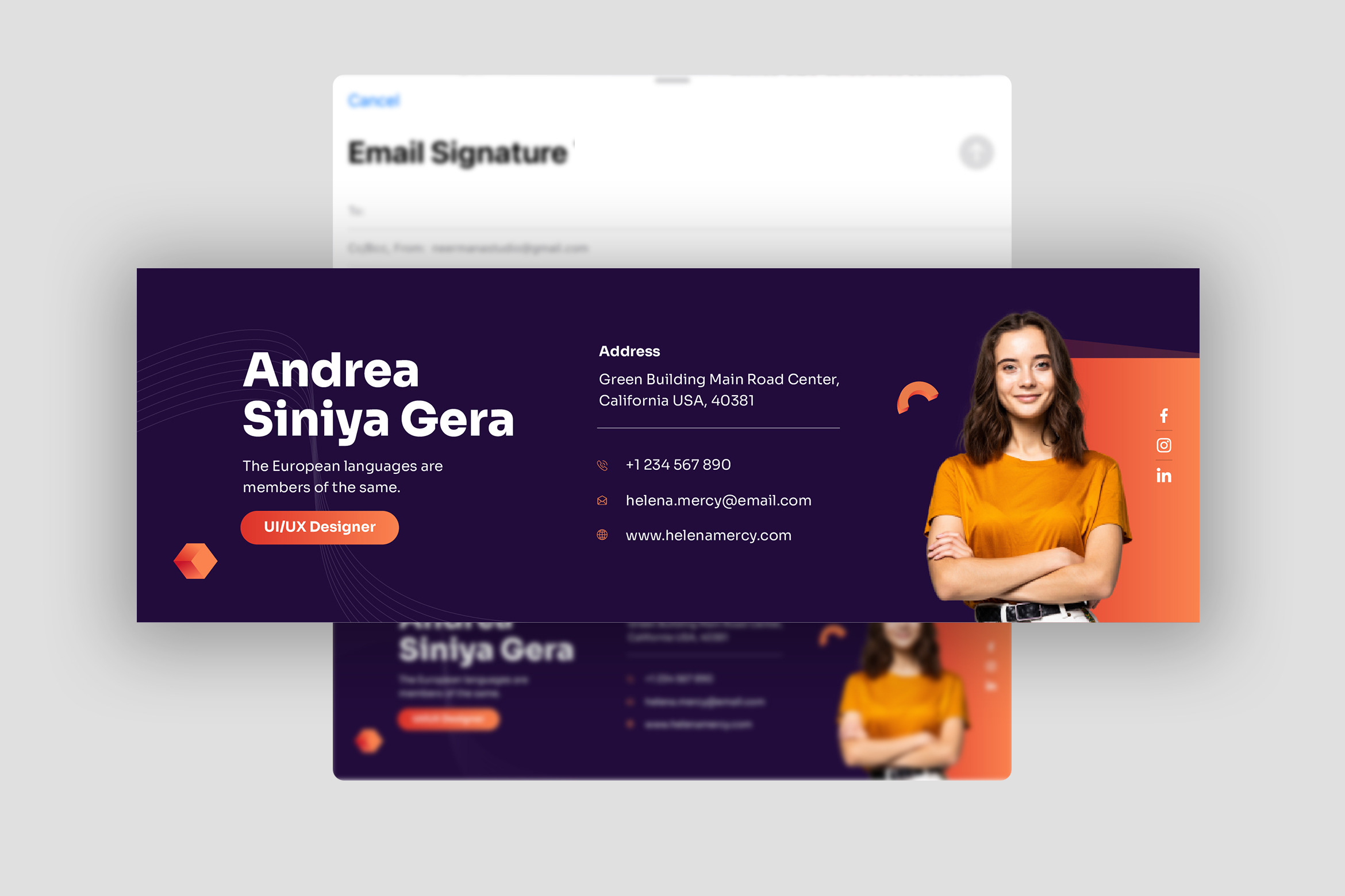 Email Signature Template V.38 | Email Templates ~ Creative Market