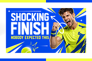 Tennis YouTube Thumbnail Pack, a Social Media Template by OnurDemircan (Thumbnail 5 of 6)