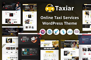 Taxiar Online Taxi Service WP Theme, a WordPress Template by CodeRevolution (Thumbnail 1 of 2)