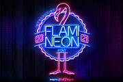 Flami Neon, a Font by Beast Designer (Thumbnail 1 of 2)