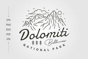 Dolomiti Bellunesi National Park, a Branding & Logo Template by lawoel