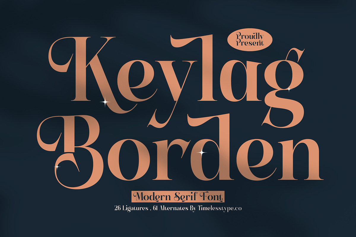 Keylag Borden Modern Serif, a Serif Font by timelesstype.co (Photo 1 of 20)