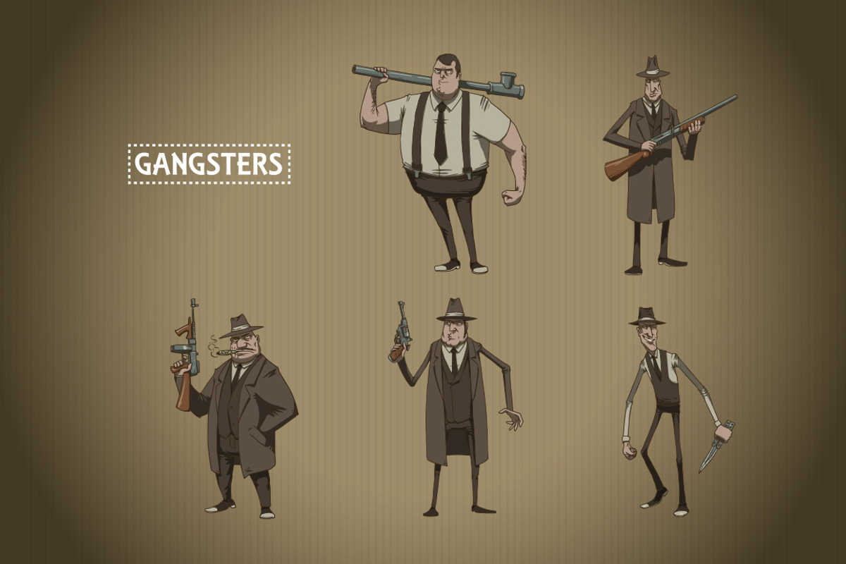 Gangsters bundle, vector, a Person Illustration by IvanNikulin (Photo 2 of 2)