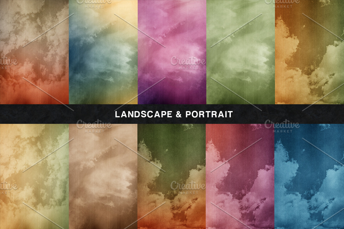 50 Sky Backgrounds, a Texture Graphic by Orange Fox (Photo 3 of 5)