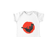 Cute Karate Black Cat, a Sport Illustration by Flying tambourine (Thumbnail 2 of 2)
