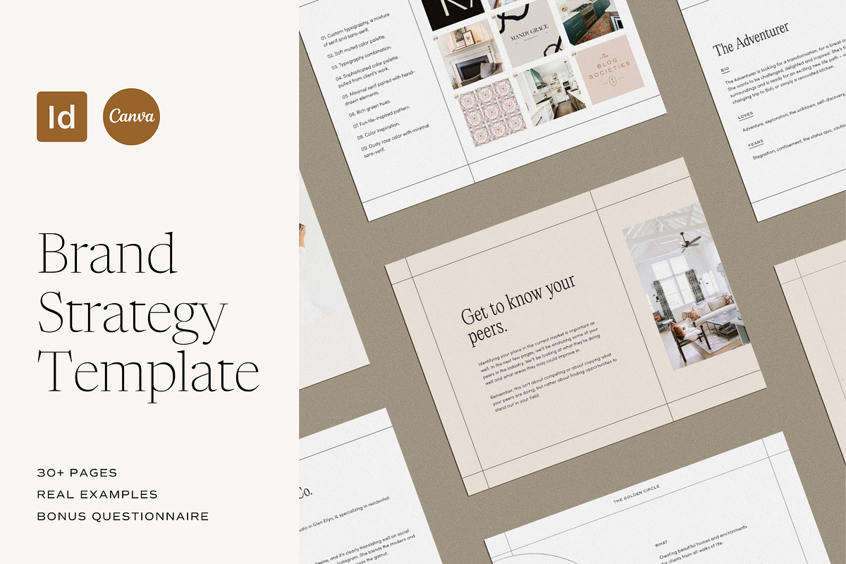 Brand Strategy Template, a Presentation Template by Madewest Supply Co. (Photo 1 of 5)