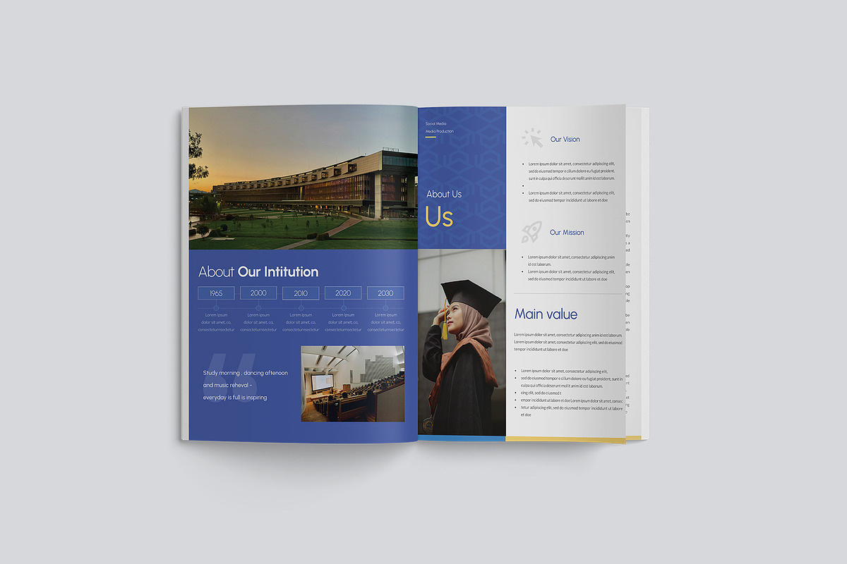 Project School Handbook Template, a Brochure Template by TMint Play (Photo 8 of 8)
