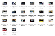 Window Car Mockup Car Amazing Decal, an Advertising Mockup by VetalStock (Thumbnail 2 of 2)