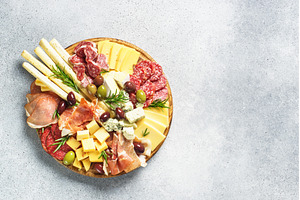 Antipasto platter with jamon, a Food & Drink Photo by Nadia-nb