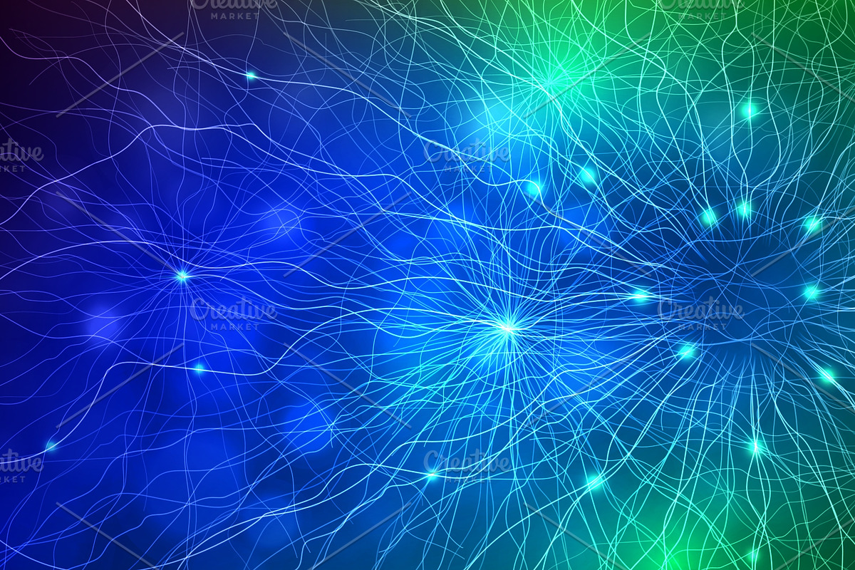 Neural network background with, a Technology Illustration by art PVP ...