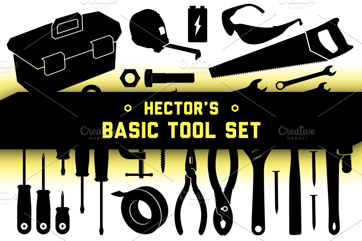 Basic Tool Set | Vector, an Illustration by HMX23