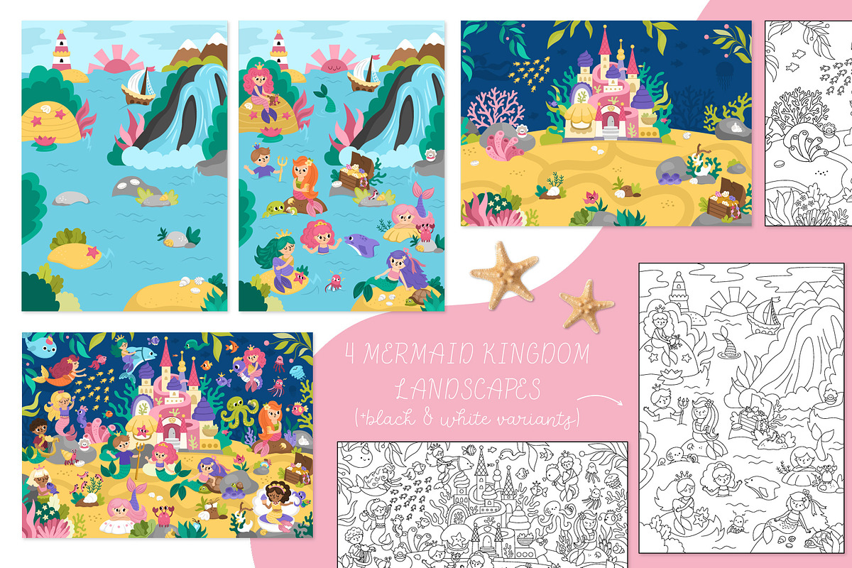 Mermaid tales clipart and designs, an Animal Illustration by Lexi Claus (Photo 5 of 9)
