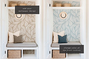 Boho Entryway Wallpaper Mockup, a Household Mockup by LinnestCreative (Thumbnail 2 of 5)