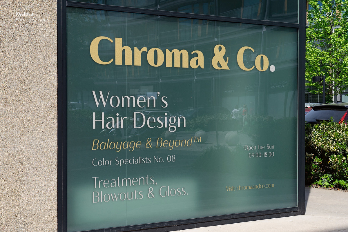 Keshiva, a Sans Serif Font by Zafara Studios (Photo 3 of 12)
