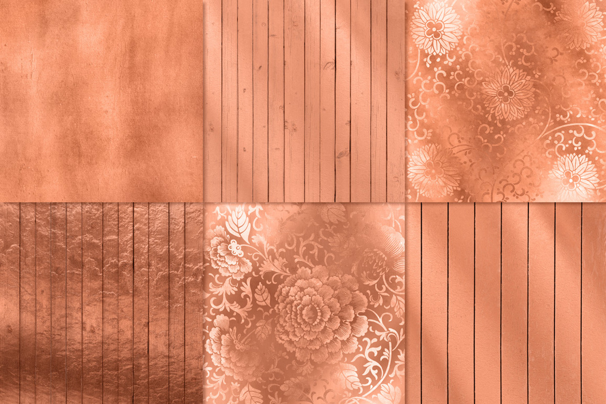 240+ Rose Gold Foil Texture Pack, a Texture Graphic by Paper Element (Photo 8 of 19)