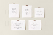 Customizable Taped Poster Mockup, a Graphic by HALFTOUNE (Thumbnail 6 of 6)